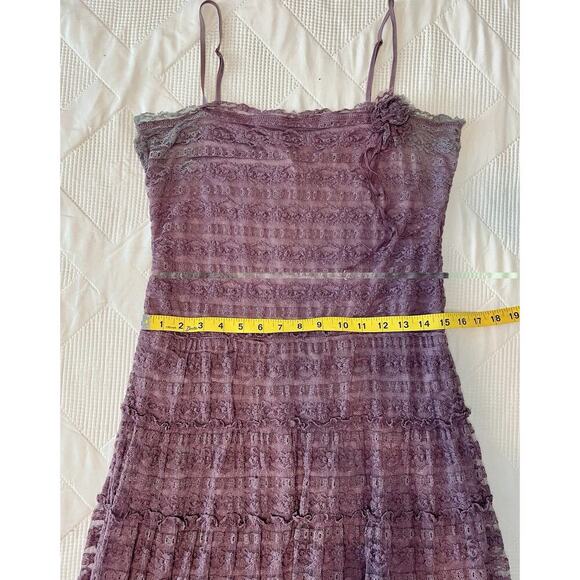 Max Studio Women’s Lace Midi Dress Size M – Mauve Lavender – Boho Romantic Style - Picture 6 of 6